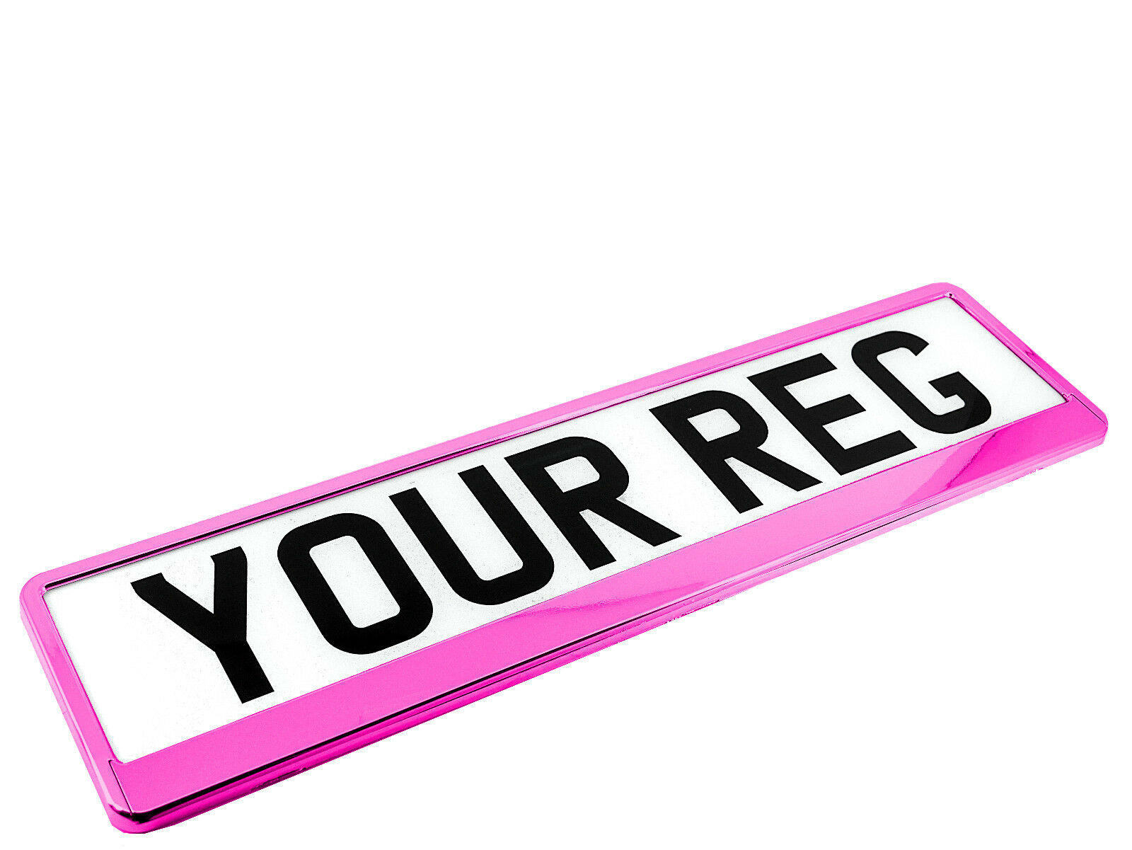 Number Plate Frame (Anodized Pink)